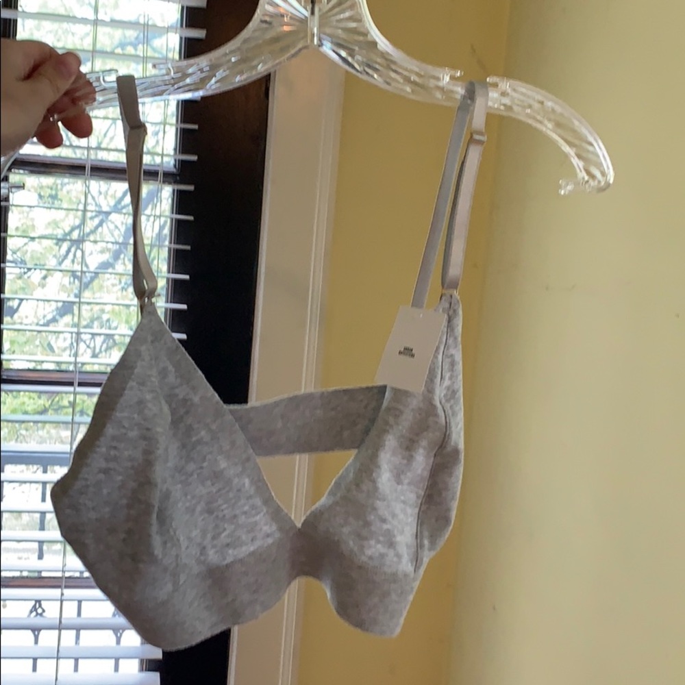 Grey lounge bra